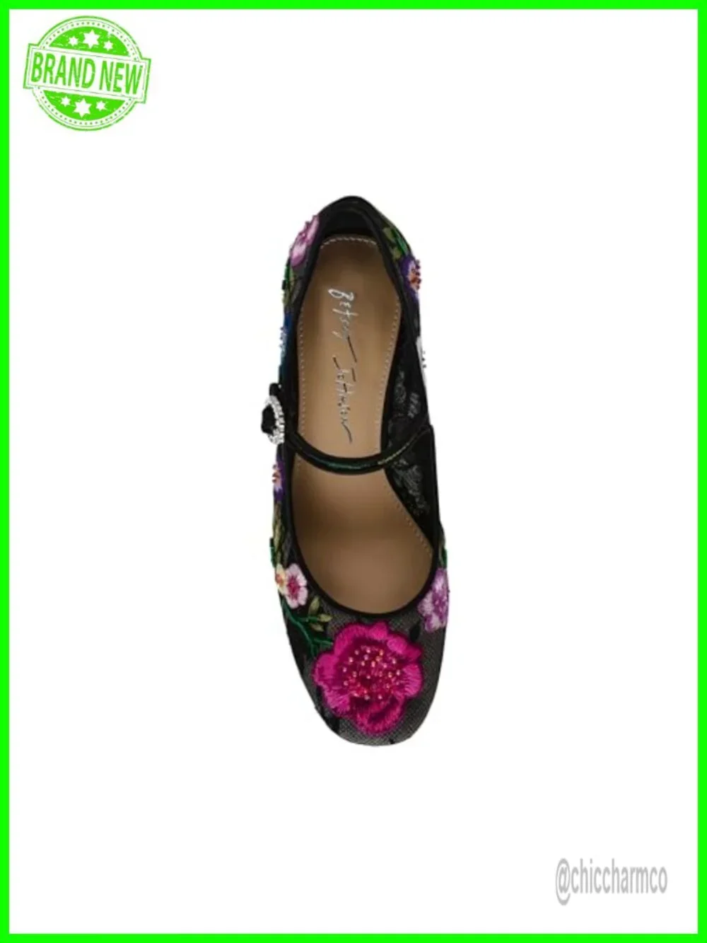 Mesh Block Heel Pumps with Slingback Strap 2.5